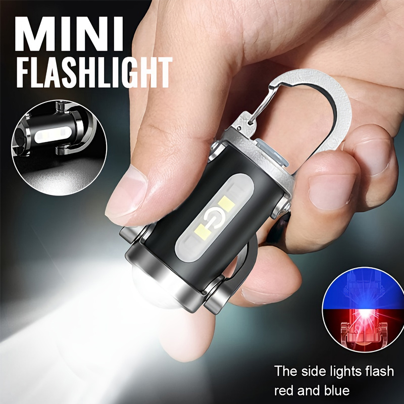 Keychain Flashlight - 미니 키체인 손전등 충전식 포켓 COB