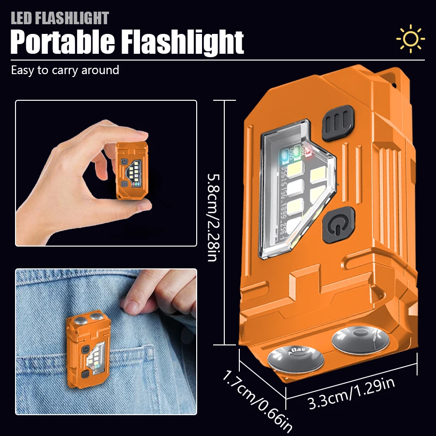 미니 키 체인 EDC 손전등 충전식 마그네틱 토치 슈퍼 - Keychain Flashlight 리뷰 및 가격