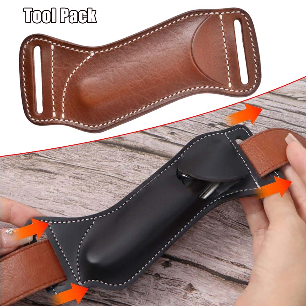 전술 도구 파우치 EDC 접이식 나이프 칼집 허리 장착 - Leather Edc. Carry Pouch 리뷰 및 가격