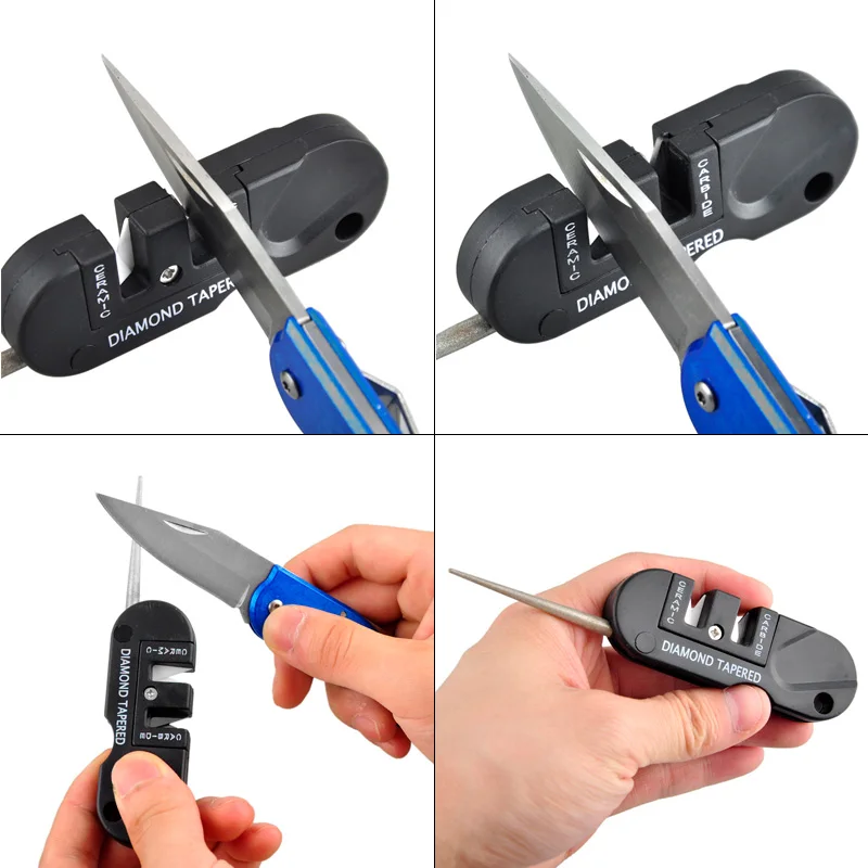 4-in-1 휴대용 텅스텐 세라믹 카바이드 칼갈이, 낚 - Pocket Knife Ceramic 리뷰 및 가격