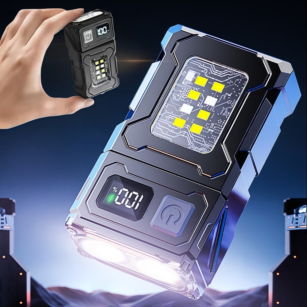 충전식 미니 LED 손전등 마그네틱 클립형 작업등 키체 - Keychain Flashlight 리뷰 및 가격