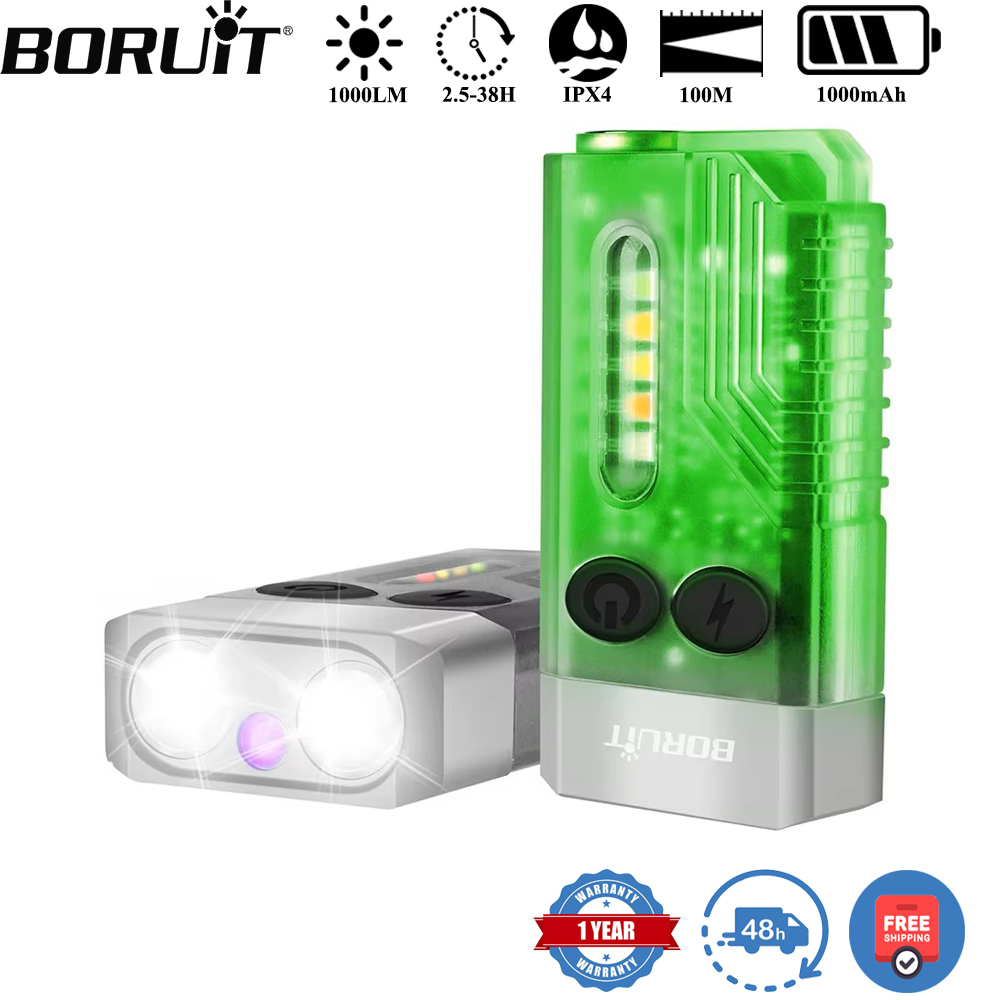 BORUiT V10 키체인 UV LED EDC 형광 플 - Keychain Flashlight 리뷰 및 가격