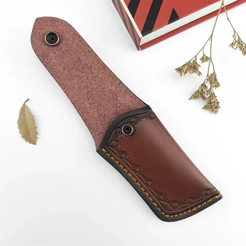 수집용 엠보싱 처리된 천연 가죽 나이프 케이스 브라운  - Leather Edc. Carry Pouch 리뷰 및 가격