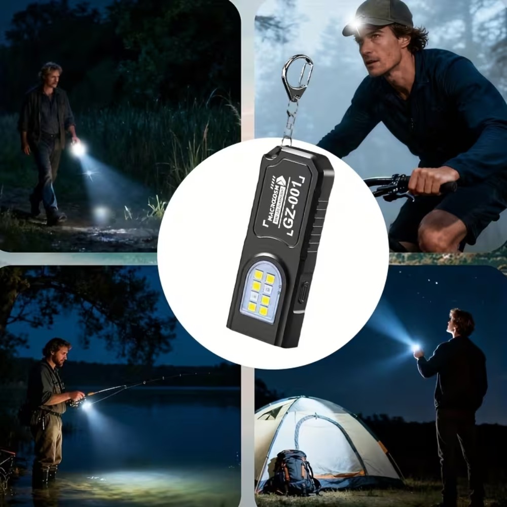 미니 COB LED 키체인 손전등 USB 충전식 토치  - Keychain Flashlight 리뷰 및 가격